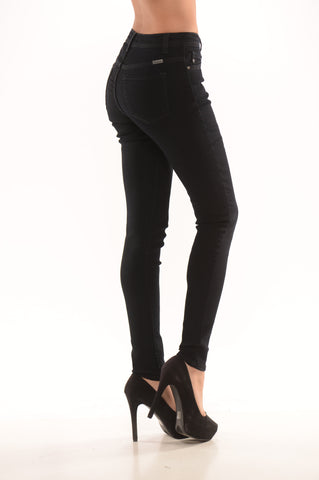 Black Stitched Skinny Jeans