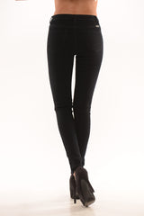 Black Stitched Skinny Jeans