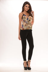 Harem Pants with Gold Cuff