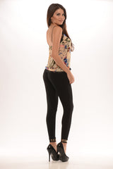 Harem Pants with Gold Cuff