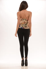 Harem Pants with Gold Cuff