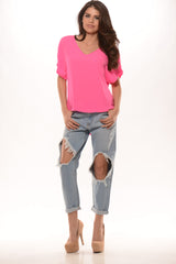 High Low Top - Pink
