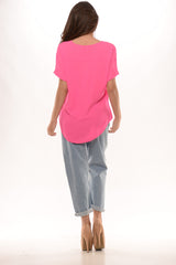 High Low Top - Pink
