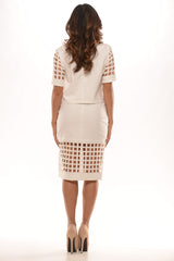 Caged Skirt - Ivory
