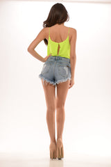 Body Suit - Neon Lemon