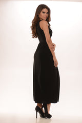 Black Diamonds Maxi Dress- Black