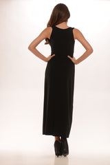 Black Diamonds Maxi Dress- Black