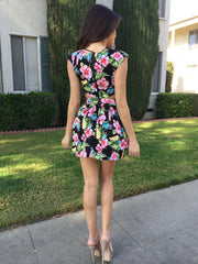 Hawaiian Peek-A-Boo Dress