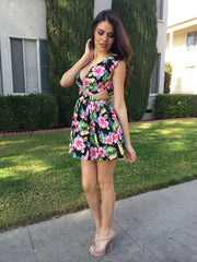 Hawaiian Peek-A-Boo Dress