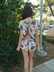 Hawaiian High Waisted Skort