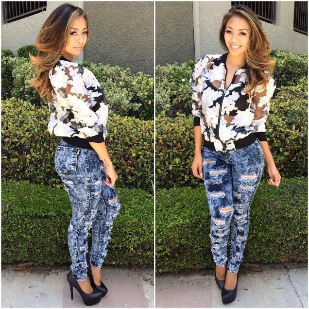 "Forget Me Not" Jacket - Black